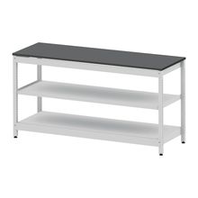 コモンファニチャー　CUSL-186GNA-WC　シェルフ ロー アジャスタータイプ 単体 樹脂エッジ　W1800×D600×H950［ホワイトグレー×ダークグレー］