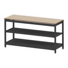 コモンファニチャー　CUSL-186GWA-TE　シェルフ ロー アジャスタータイプ 単体　W1800×D600×H950［ブラック×ベージュ］