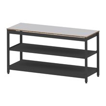 コモンファニチャー　CUSL-186GWA-TF　シェルフ ロー アジャスタータイプ 単体　W1800×D600×H950［ブラック×ライトグレー］