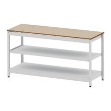 コモンファニチャー　CUSL-186GWA-WE　シェルフ ロー アジャスタータイプ 単体　W1800×D600×H950［ホワイトグレー×ベージュ］