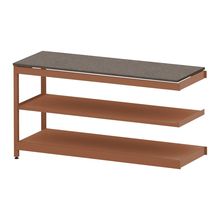 コモンファニチャー　CUSL-186TKA-RN　シェルフ ロー アジャスタータイプ 連増 木目天板エッジ　W1800×D600×H950［オレンジ×ノルディックバーチ］