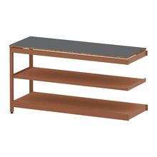 コモンファニチャー　CUSL-186TWA-RC　シェルフ ロー アジャスタータイプ 連増　W1800×D600×H950［オレンジ×ダークグレー］