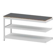 コモンファニチャー　CUSL-186TWA-WC　シェルフ ロー アジャスタータイプ 連増　W1800×D600×H950［ホワイトグレー×ダークグレー］