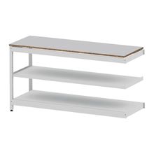 コモンファニチャー　CUSL-186TWA-WF　シェルフ ロー アジャスタータイプ 連増　W1800×D600×H950［ホワイトグレー×ライトグレー］