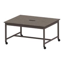 コモンファニチャー　CUT-152KHC-HN　ワークベンチ キャスター脚 ロータイプ 木目天板　W1500×D1200×H720［ブラウン×ノルディックバーチ］