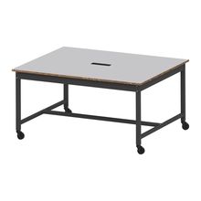 コモンファニチャー　CUT-152WHC-TF　ワークベンチ キャスター脚 ロータイプ　W1500×D1200×H720［ブラック×ライトグレー］