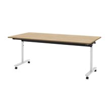 コモンファニチャー　CUTF-189KNC-WD　折りたたみテーブル 木目天板　W1800×D900×H720［ホワイトグレー×オークライト］