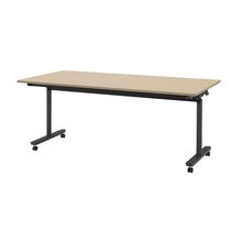 コモンファニチャー　CUTF-189NNC-TE　折りたたみテーブル 樹脂エッジ　W1800×D900×H720［ブラック×ベージュ］