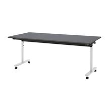 コモンファニチャー　CUTF-189NNC-WC　折りたたみテーブル 樹脂エッジ　W1800×D900×H720［ホワイトグレー×ダークグレー］