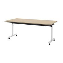 コモンファニチャー　CUTF-189NNC-WE　折りたたみテーブル 樹脂エッジ　W1800×D900×H720［ホワイトグレー×ベージュ］