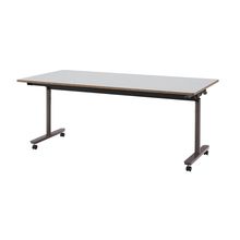 コモンファニチャー　CUTF-189WNC-HF　折りたたみテーブル　W1800×D900×H720［ブラウン×ライトグレー］