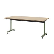 コモンファニチャー　CUTF-189WNC-QE　折りたたみテーブル　W1800×D900×H720［グリーン×ベージュ］