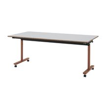 コモンファニチャー　CUTF-189WNC-RF　折りたたみテーブル　W1800×D900×H720［オレンジ×ライトグレー］