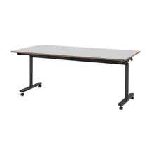 コモンファニチャー　CUTF-189WNC-TF　折りたたみテーブル　W1800×D900×H720［ブラック×ライトグレー］