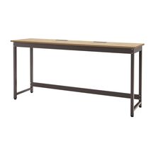 コモンファニチャー　CUTH-216KHA-HD　ワークベンチ カウンタータイプ 木目天板　W2100×D600×H1000［ブラウン×オークライト］