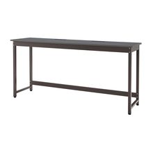 コモンファニチャー　CUTH-216NHA-HC　ワークベンチ カウンタータイプ 樹脂エッジ　W2100×D600×H1000［ブラウン×ダークグレー］