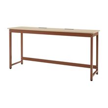 コモンファニチャー　CUTH-216NHA-RE　ワークベンチ カウンタータイプ 樹脂エッジ　W2100×D600×H1000［オレンジ×ベージュ］