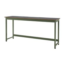 コモンファニチャー　CUTH-216WHA-QC　ワークベンチ カウンタータイプ　W2100×D600×H1000［グリーン×ダークグレー］