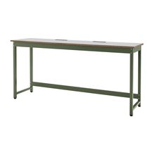 コモンファニチャー　CUTH-216WHA-QF　ワークベンチ カウンタータイプ　W2100×D600×H1000［グリーン×ライトグレー］