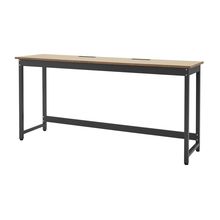 コモンファニチャー　CUTH-216WHA-TE　ワークベンチ カウンタータイプ　W2100×D600×H1000［ブラック×ベージュ］