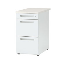 CZRデスク TypeS 脇机 CZR-047LCS-961 A4・2段 ペントレイ付 / D700mm用 [ 61 / アッシュドパインL ]