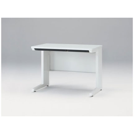 CZRデスク Type S 平机 CZR-106HAS-9W9  浅型センター引出し付 L脚  W1000 × D600 [ 本体: ホワイトW・天板: ホワイトW]