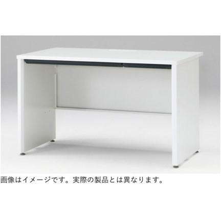 CZRデスク Type S 平机 CZR-106JAPS-1W9  センター引出しなし パネル脚  W1000 × D600 [ 本体: ブラックT・天板: ホワイトW]