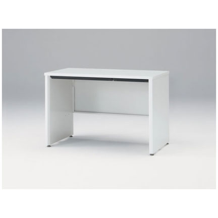 CZRデスク Type S 平机 CZR-116HAPS-9W9  浅型センター引出し付 パネル脚  W1100 × D600 [ 本体: ホワイトW・天板: ホワイトW]