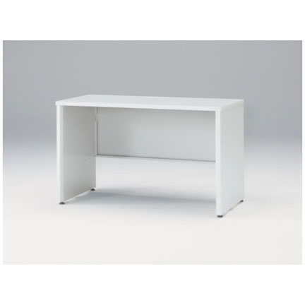 CZRデスク Type S 平机 CZR-126JAPS-9W9  センター引出しなし パネル脚  W1200 × D600 [ 本体: ホワイトW・天板: ホワイトW]