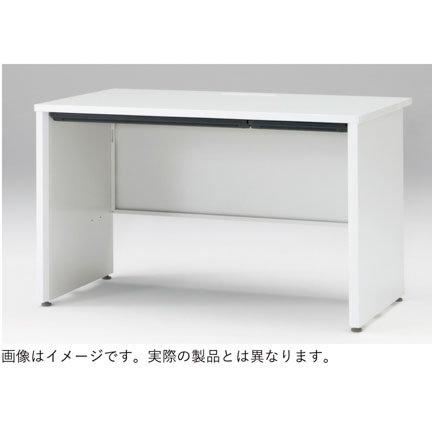 CZRデスク Type S 平机 CZR-127HAPS-982  浅型センター引出し付 パネル脚  W1200 × D700 [ 本体: ホワイトW・天板: ブラックウォールナットD]