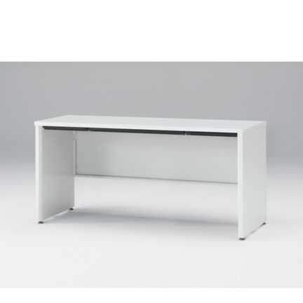 CZRデスク Type S 平机 CZR-156HAPS-9W9  浅型センター引出し付 パネル脚  W1500 × D600 [ 本体: ホワイトW・天板: ホワイトW]