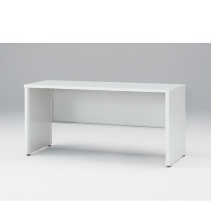 CZRデスク Type S 平机 CZR-156JAPS-9W9  センター引出しなし パネル脚  W1500 × D600 [ 本体: ホワイトW・天板: ホワイトW]