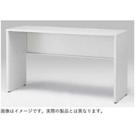 CZRデスク Type S ハイタイプ CZR-156NAPS-1W9  センター引出しなし   W1500 × D600 [ 本体: ブラックT・天板: ホワイトW]