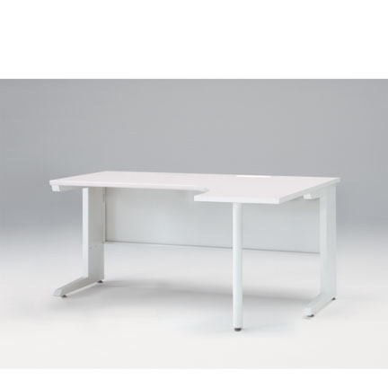 CZRデスク Type S L型オペレーションデスク CZR-1627JS-9W9  センター引出しなし   W1600 × D1200 [ 本体: ホワイトW・天板: ホワイトW]