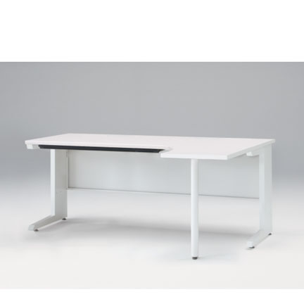 CZRデスク Type S L型オペレーションデスク CZR-1827KS-9W9  浅型センター引出し付   W1800 × D1200 [ 本体: ホワイトW・天板: ホワイトW]