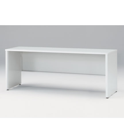 CZRデスク Type S 平机 CZR-186JAPS-9W9  センター引出しなし パネル脚  W1800 × D600 [ 本体: ホワイトW・天板: ホワイトW]