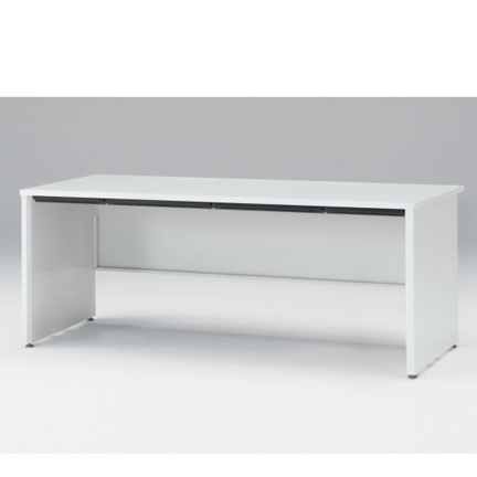 CZRデスク Type S 平机 CZR-188HAPS-9W9  浅型センター引出し付 パネル脚  W1800 × D800 [ 本体: ホワイトW・天板: ホワイトW]