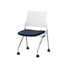 モノンチェア ネスタブルタイプ KLD217PV-Z5W9B2　樹脂メッシュバック・肘なし 抗ウイルス加工 PV張地［B2/ネイビーブルー］