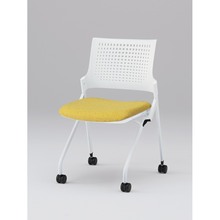 モノンチェア ネスタブルタイプ KLD217SA-W9W9U6　樹脂メッシュバック・肘なし SA張地［U6/カナリアイエロー］