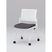 モノンチェア ネスタブルタイプ KLD217SARW9W9T3　樹脂メッシュバック・肘なし・棚付 SA張地［T3/ダークグレー］