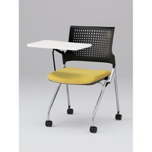 モノンチェア ネスタブルタイプ KLD218SA-Z5T1U6　樹脂メッシュバック・メモ台付 SA張地［U6/カナリアイエロー］