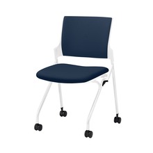 モノンチェア ネスタブルタイプ KLD227PV-W9W9B2　クロスバック・肘なし 抗ウイルス加工 PV張地［B2/ネイビーブルー］