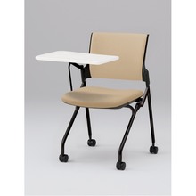 モノンチェア ネスタブルタイプ KLD228DL-T1T1K6　クロスバック・メモ台付 ビニールレザー DL張地［K6/フラックスベージュ］