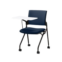 モノンチェア ネスタブルタイプ KLD228PV-T1T1B2　クロスバック・メモ台付 抗ウイルス加工 PV張地［B2/ネイビーブルー］