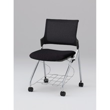 モノンチェア ネスタブルタイプ KLD237JVRZ5T1T1　メッシュバック・肘なし 抗ウイルス加工 JV張地［T1/ブラック］