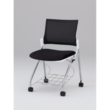 モノンチェア ネスタブルタイプ KLD237JVRZ5W9T1　メッシュバック・肘なし 抗ウイルス加工 JV張地［T1/ブラック］