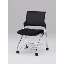 モノンチェア ネスタブルタイプ KLD237JVRZ9T1T1　メッシュバック・肘なし 抗ウイルス加工 JV張地［T1/ブラック］