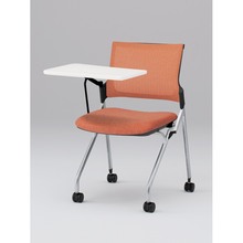 モノンチェア ネスタブルタイプ KLD238JE-Z5T1D4　メッシュバック・メモ台付 JE張地［D4/パーシモンオレンジ］