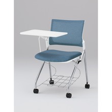 モノンチェア ネスタブルタイプ KLD238JERZ5W9B4　メッシュバック・メモ台付・棚付 JE張地［B4/ダックブルー］