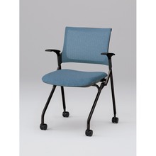 モノンチェア ネスタブルタイプ KLD239JE-T1T1B4　メッシュバック・肘付 JE張地［B4/ダックブルー］